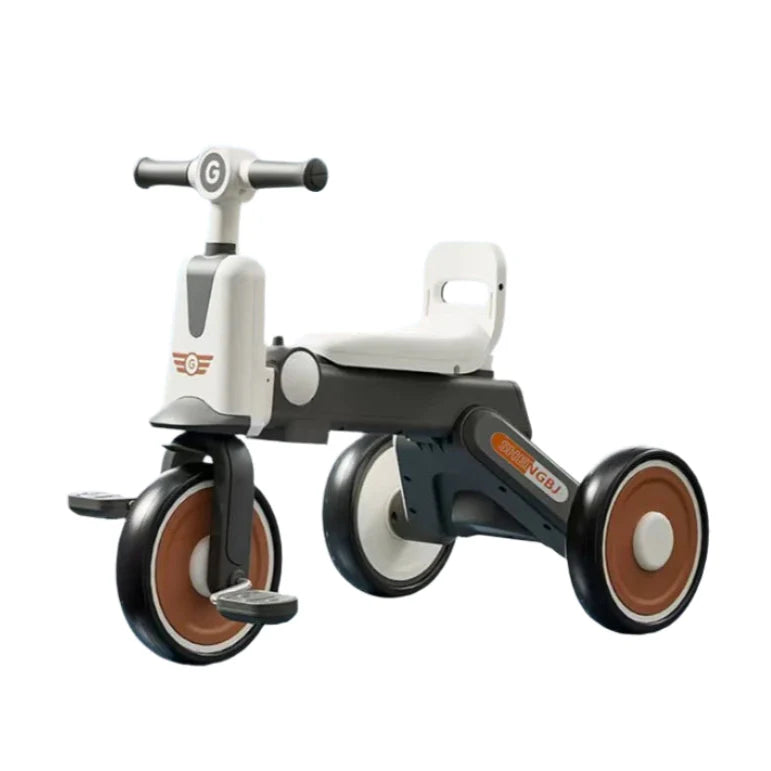 Foldable Kids Tricycle with Backrest Seat | 610 Black