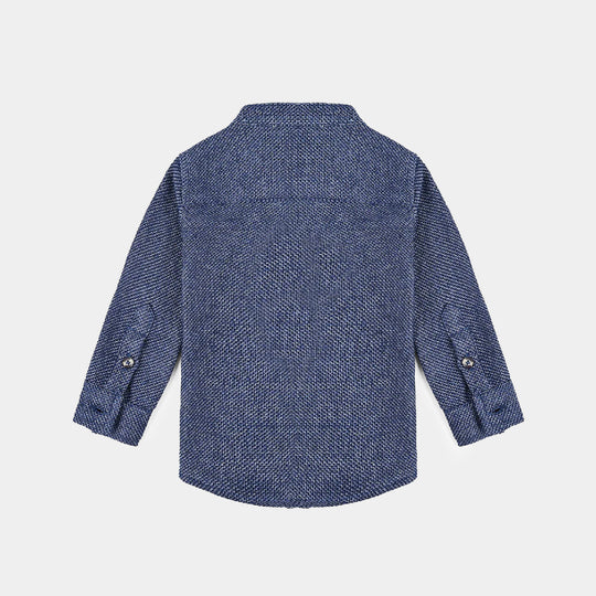 Infant Boys Flannel Casual Shirt Tiger -Blue