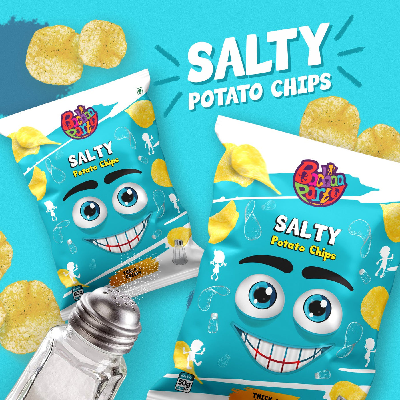 Bachaa Party Potato Chips | Salty