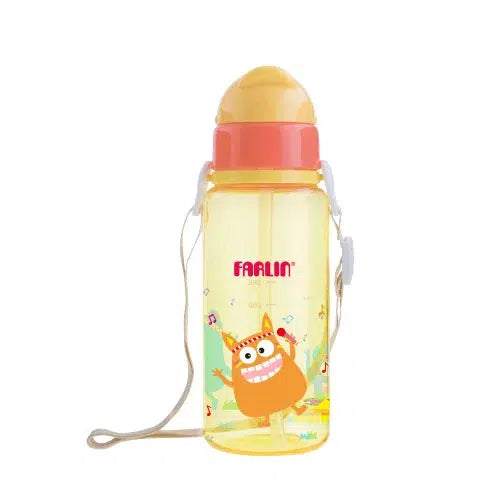 Farlin Straw Drinking Cup 450ML - Orange
