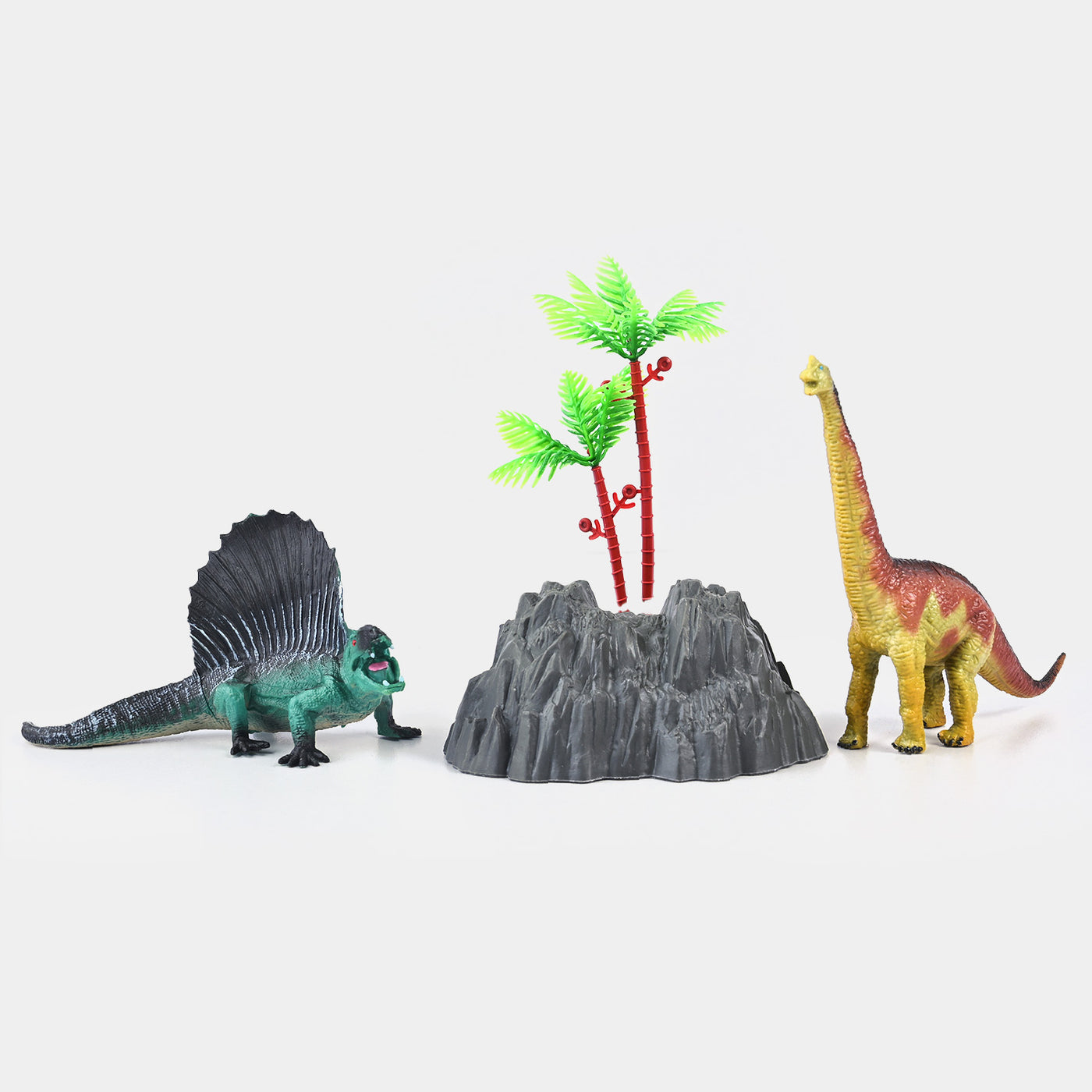 Dinosaurs With Stone Fence For Kids