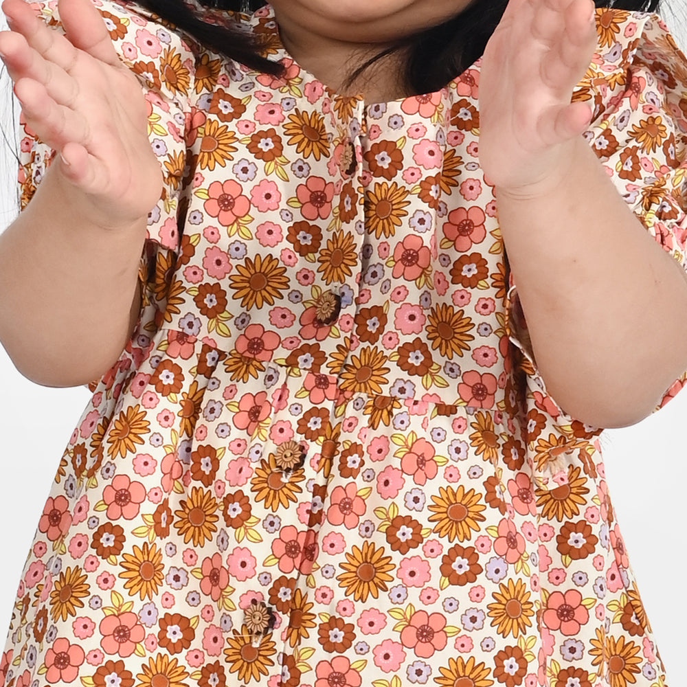 Infant Girls Cotton Poplin 2 PC Garden Oasis-Multi