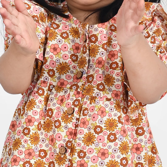 Infant Girls Cotton Poplin 2 PC Garden Oasis-Multi