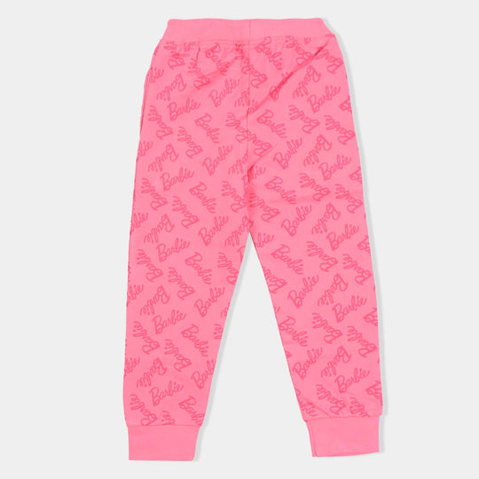 Girls Jersey/Terry 2 Piece Suit - Pink