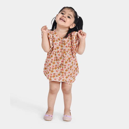 Infant Girls Cotton Poplin 2 PC Garden Oasis-Multi