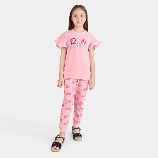 Girls Jersey/Terry 2 Piece Suit