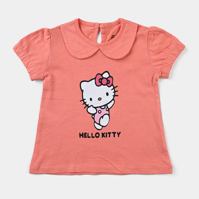 Infant Girls Slub Jersey T-Shirt Character-D. Flower