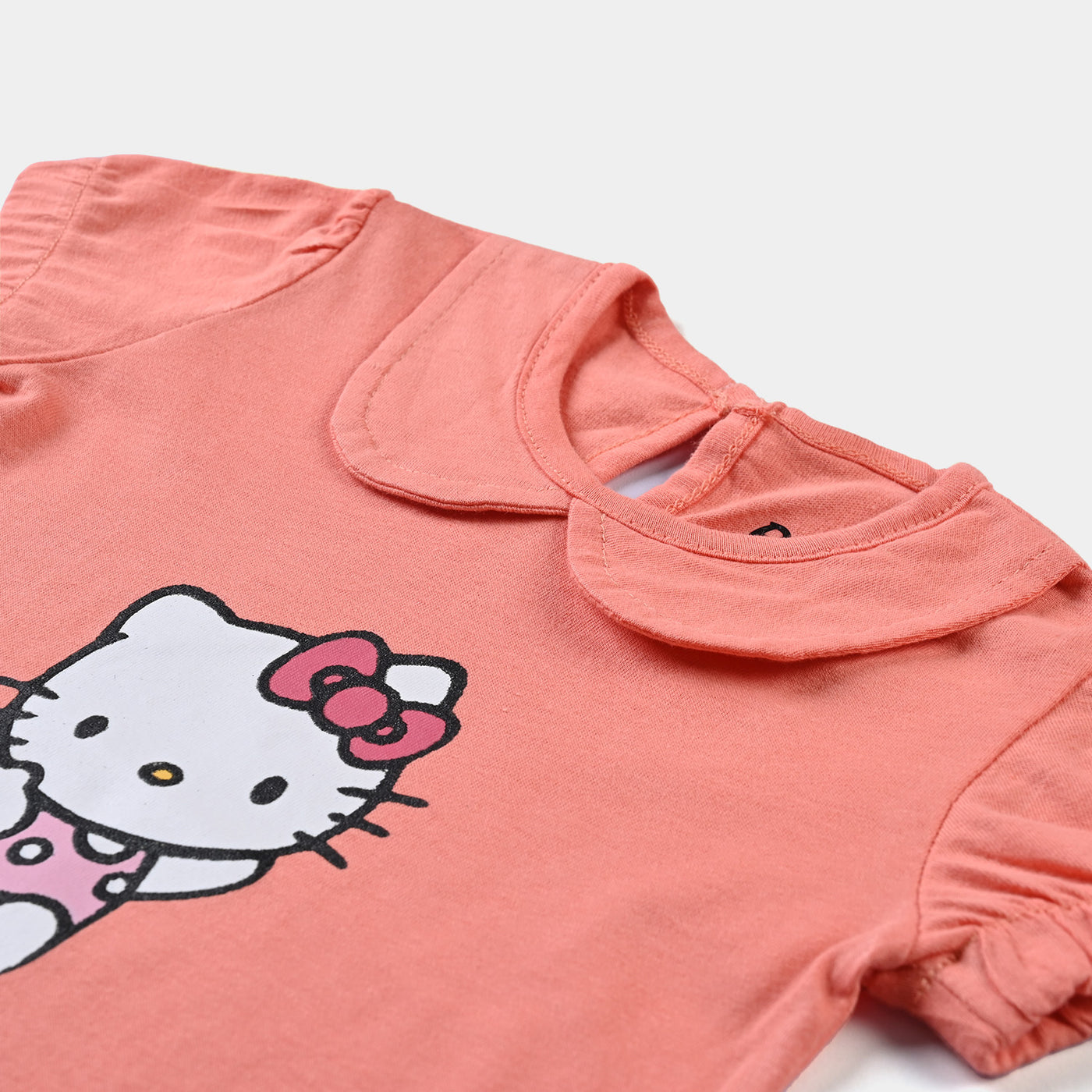 Infant Girls Slub Jersey T-Shirt Character-D. Flower