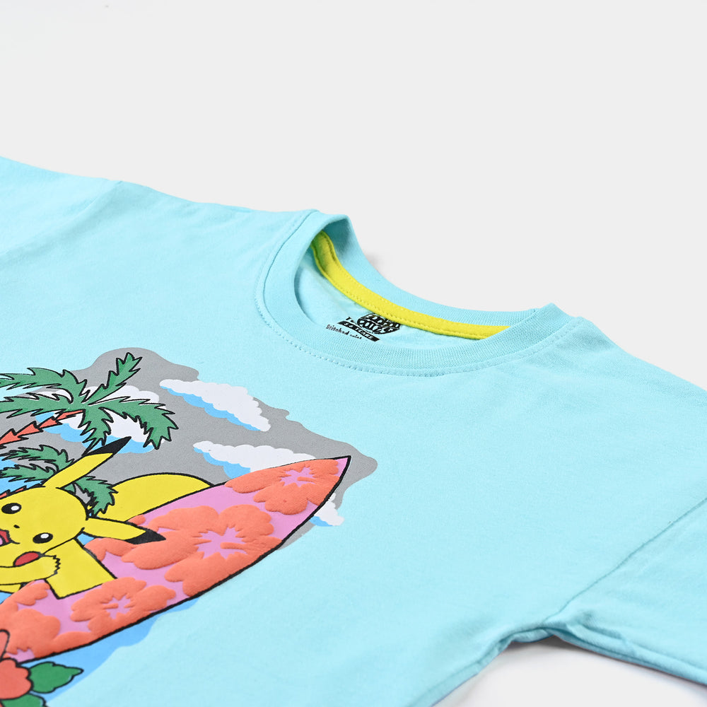 Girls Slub Jersey T-Shirt H/S Character-T-Turquois