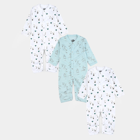 Pack Of 3 Infant Unisex Cotton Romper Set