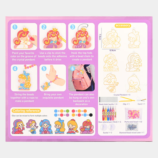 Creative Crystal Pendant Set For Kids