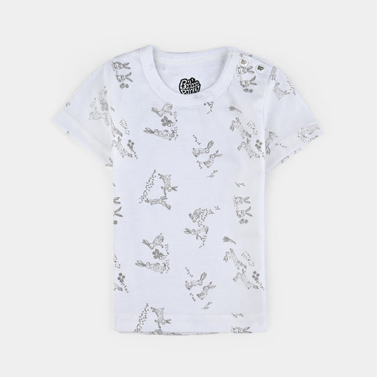 Pack Of 3 Infant Unisex Cotton Short Sleeves T-Shirt Set