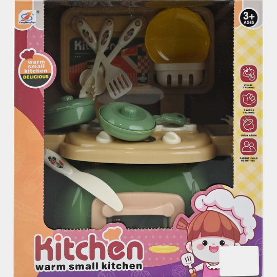 Toy Kitchen Playset For Kids