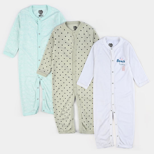 Pack Of 3 Infant Unisex Cotton Romper Set