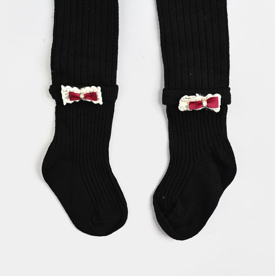 Girls Cotton Tights W/Socks