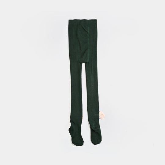 Girls Cotton Tights W/Socks