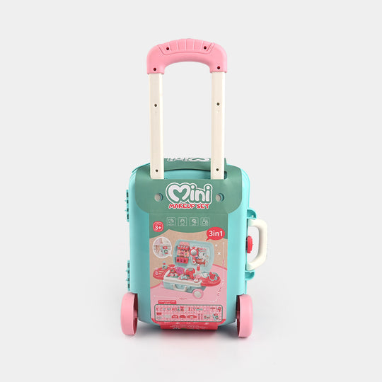 Portable Dressing Table with Cosmetic Set trolly Bag