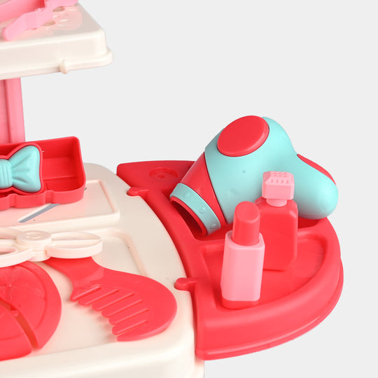 Portable Dressing Table with Cosmetic Set trolly Bag