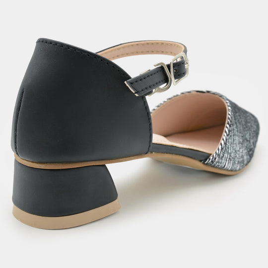 Girls Pumps Heels 456-47-BLACK