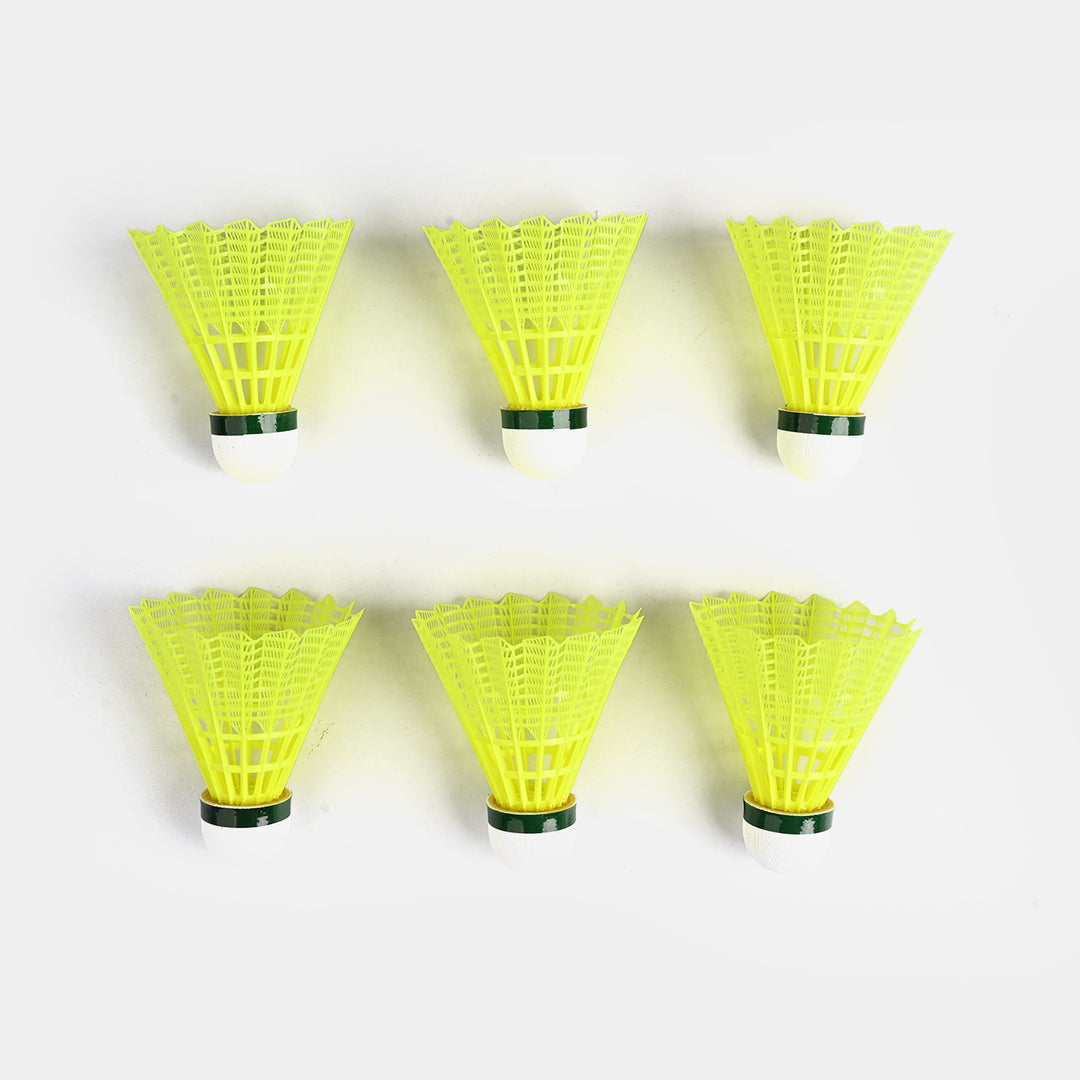 Pack Of 6 Plastic Shuttlecock FG Don