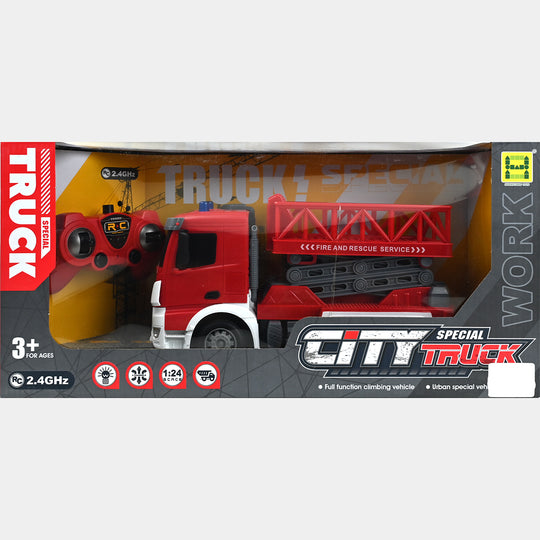 Remote-Controlled Fire Truck Toy For Kids