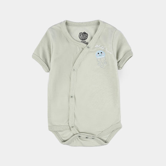 Pack Of 3 Infant Unisex Cotton Cut Design Romper Set