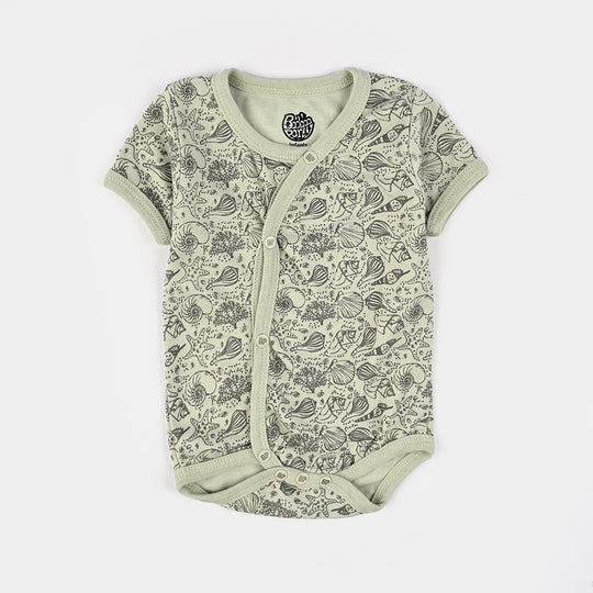 Pack Of 3 Infant Unisex Cotton Cut Design Romper Set