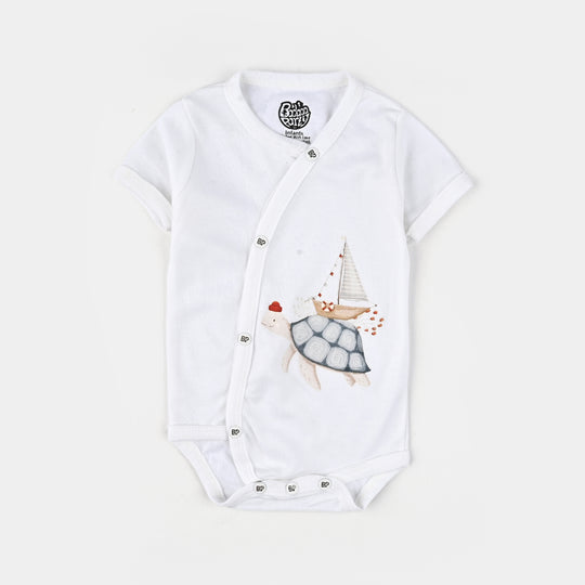 Pack Of 3 Infant Unisex Cotton Cut Design Romper Set