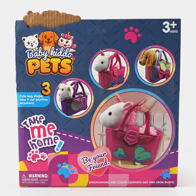 Plush Pets With Pouch For Kids