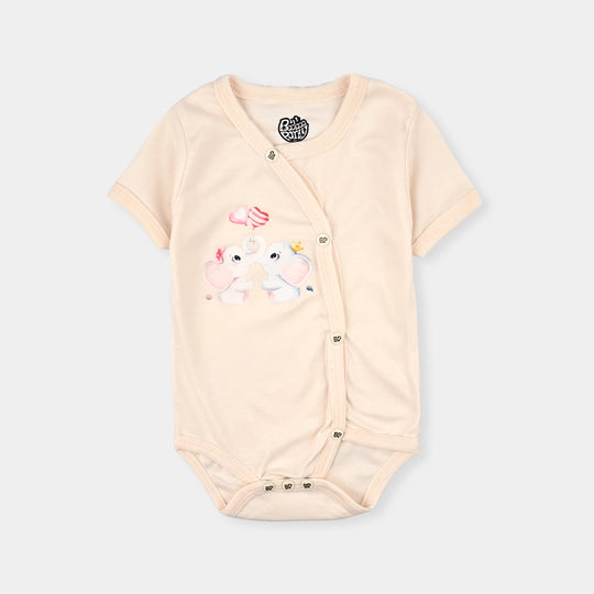 Pack Of 3 Infant Unisex Cotton Cut Design Rompers Set