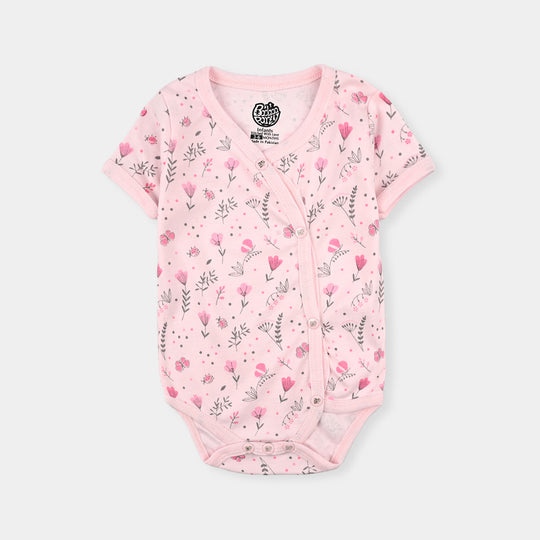 Pack Of 3 Infant Unisex Cotton Cut Design Rompers Set