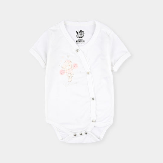 Pack Of 3 Infant Unisex Cotton Cut Design Rompers Set