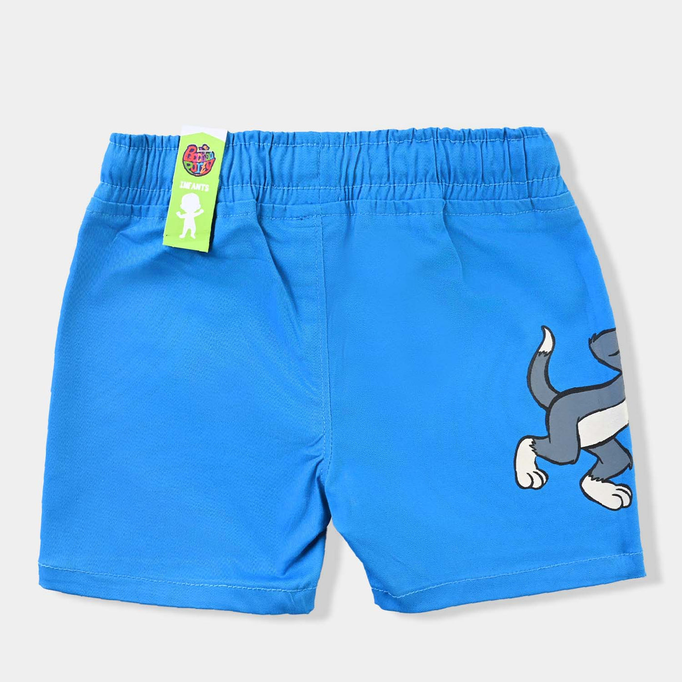 Infant Boys Cotton Twill Short Character-Blue