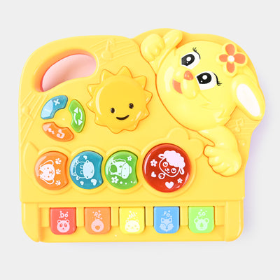Rabbit Musical Toy Piano With Light & Music For Kids
