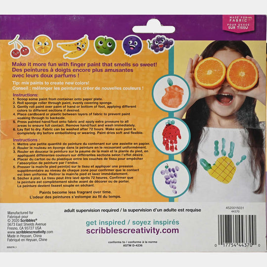 Scribbles Scented Fabric Finger Paint Kit