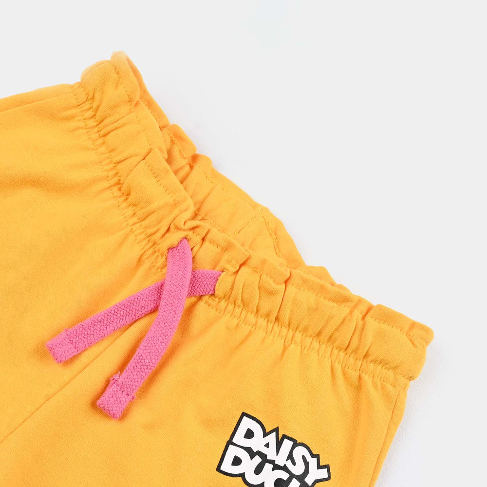 Infant Girls Jersey/Terry Short-Gold Fusion