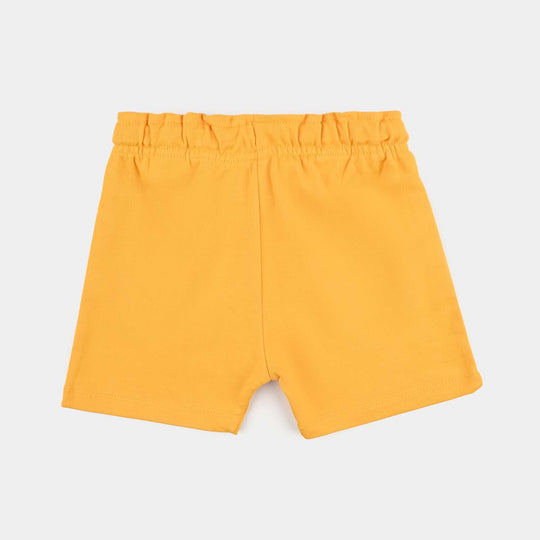 Infant Girls Jersey/Terry Short-Gold Fusion