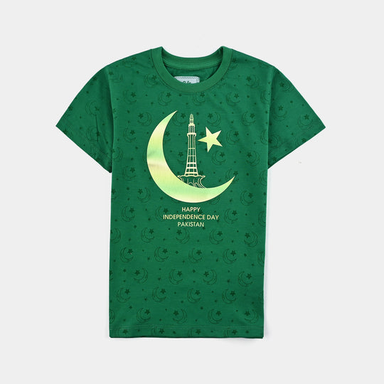 Boys PC Jersey T-Shirt H/S SITARO SE AAGE-Joly.Green
