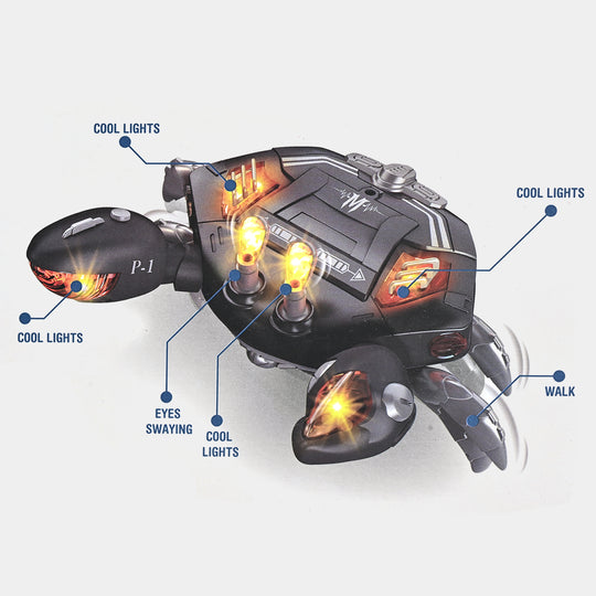 Musical Crawling Crab Toy With Light & Sound