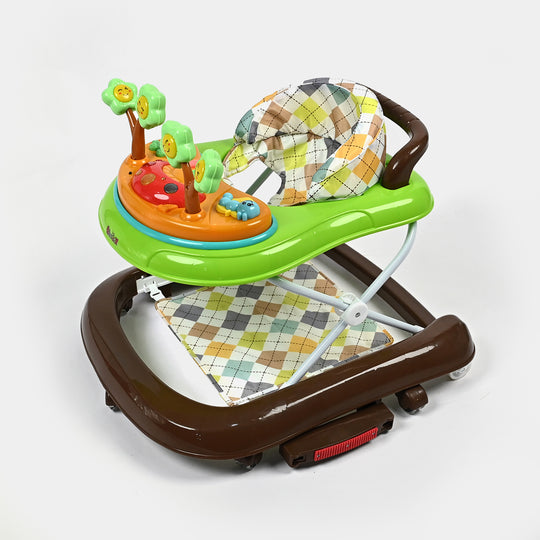 Baby Walker + Rocker 167C Brown