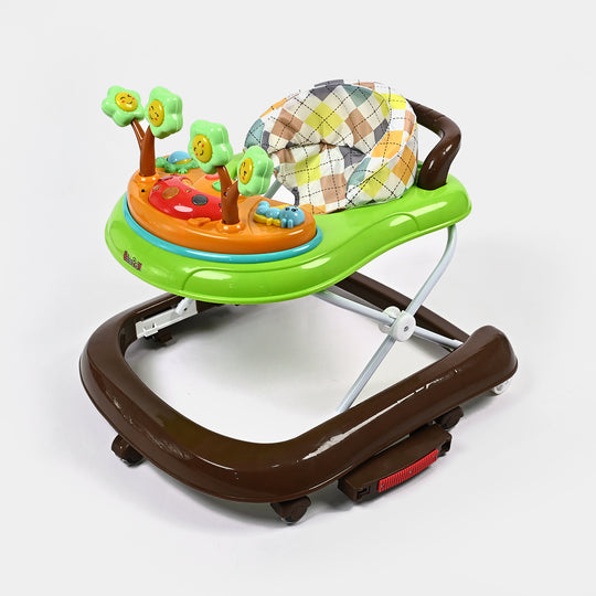 Baby Walker + Rocker 167C Brown