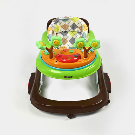 Baby Walker + Rocker 167C Brown