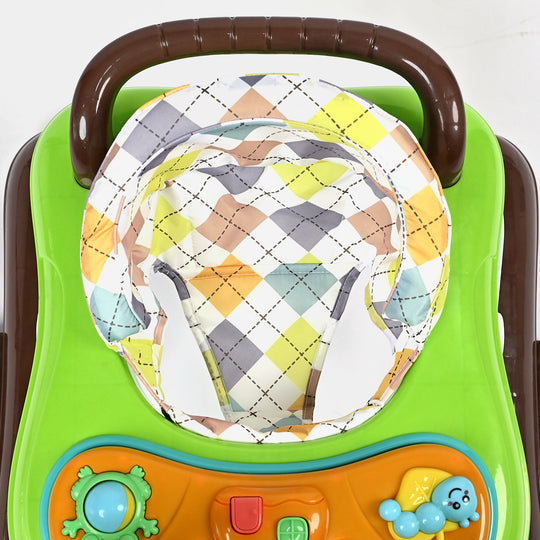Baby Walker + Rocker 167C Brown