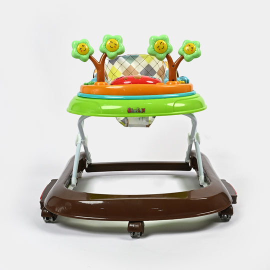 Baby Walker + Rocker 167C Brown