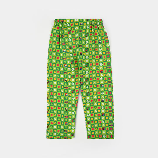 Girls Poly Net Printed 2Pcs Suit 14 August Ind-L.Green