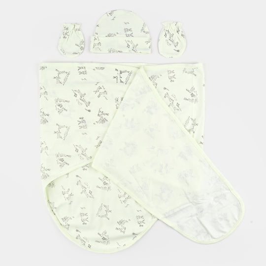 Infant Big Swaddle with Cap & Mittens