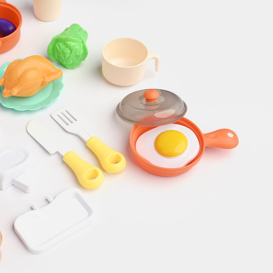 DIY 3-in-1 Portable Kitchen Set Play House Briefcase – 27 PCS