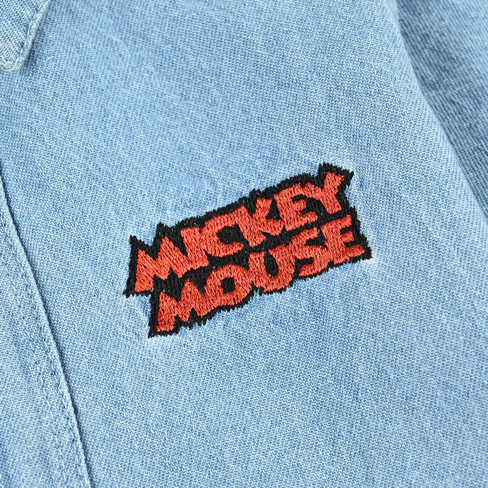 Infant Boys Denim rigid Shirt H/S-LT.Blue