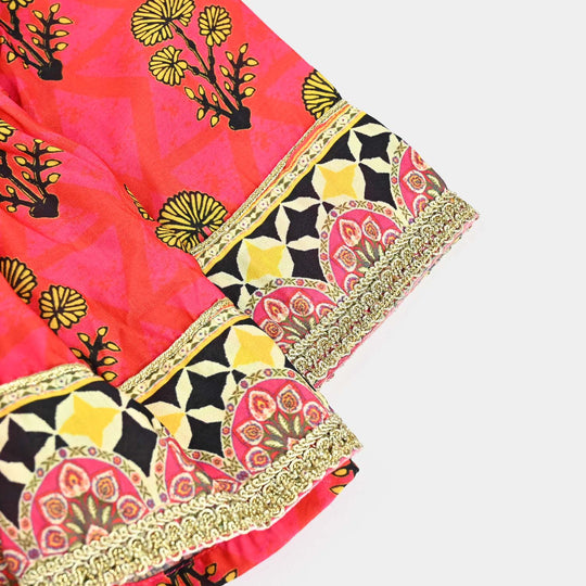 Infant Girls poly cambric 3 Pcs Raunaq-Multi