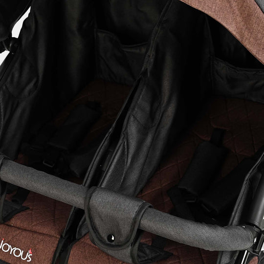Twins Stroller Side by Side Joyous | JY212 Brown